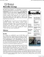 breville wikipedia|breville history.